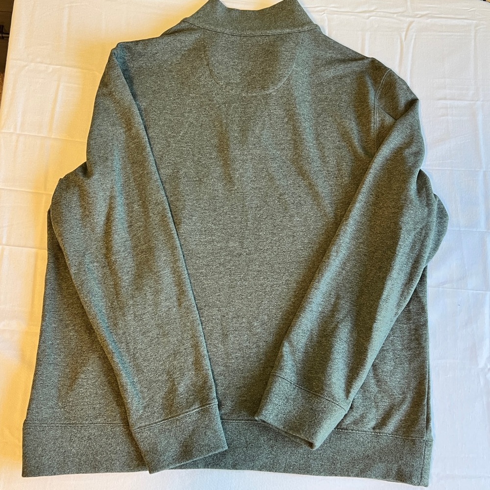 UNTUCKit Men’s Sage Green 1/4 Zip Pullover Sweatshirt Sweater - Picture 6 of 10